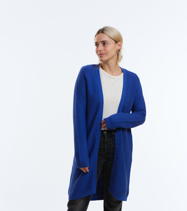 Long-Cardigan Alamo ultramarin