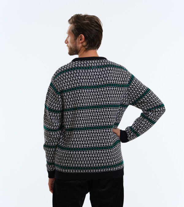 Herren-Strickpullover James Muster mehrfarbig – Bild 6