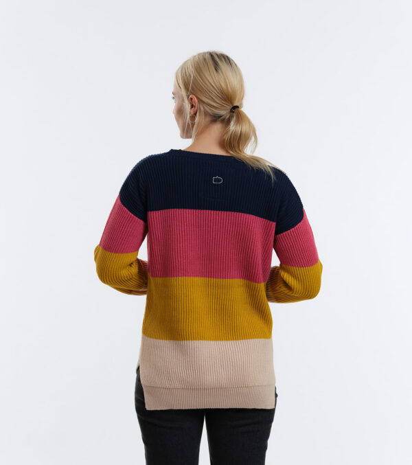 Strickpullover Peyla Blockstreifen beere – Bild 6