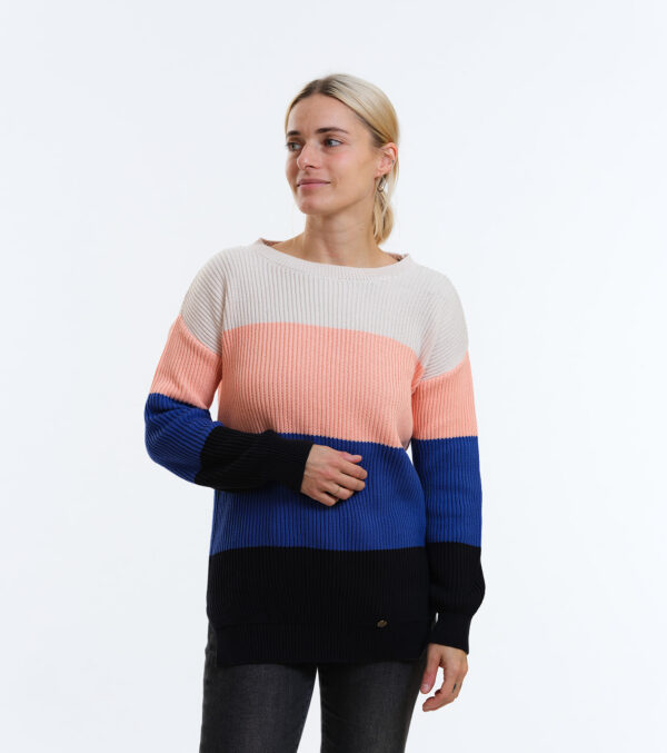 Strickpullover Peyla Blockstreifen apricot – Bild 7
