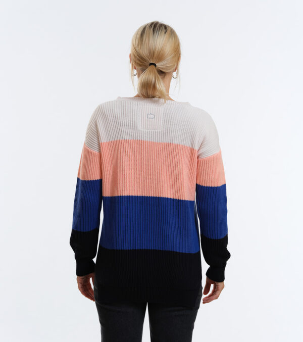 Strickpullover Peyla Blockstreifen apricot – Bild 8