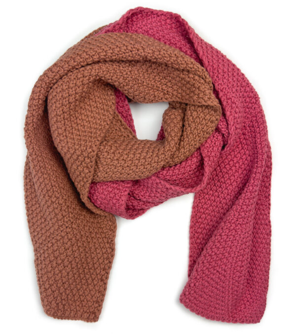 Organic Knit Scarf Baker chutney fade