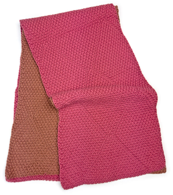Organic Knit Scarf Baker chutney fade - Image 6