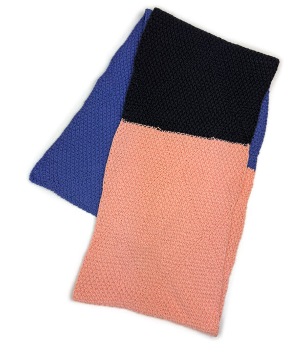 Organic Knit Scarf Baker black fade - Image 5