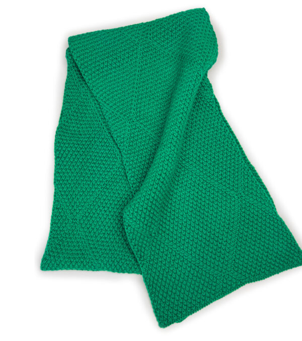 Organic Knit Scarf Baker bold green - Image 4