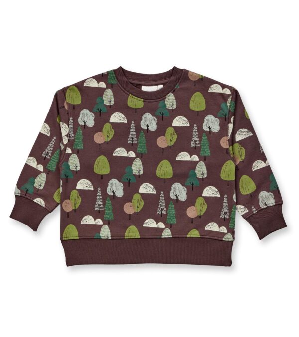 Kinder Sweatshirt mit bunten Bäumen