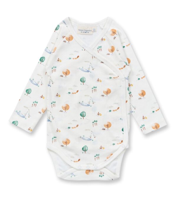 Baby Wickelbody mit Landleben-Druck
