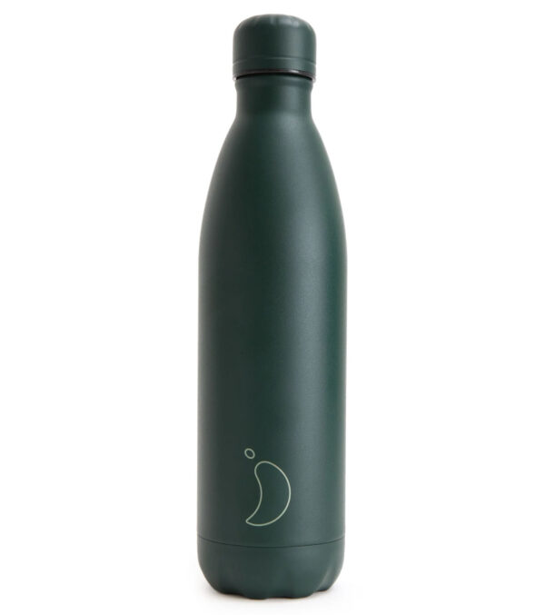 750 ml Trinkflasche isoliert, matte all green