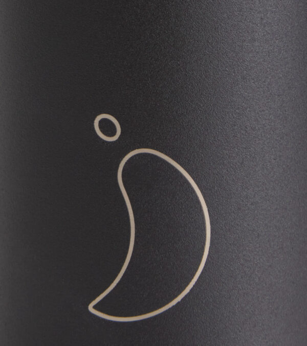 750 ml Trinkflasche isoliert, mono all black – Bild 3