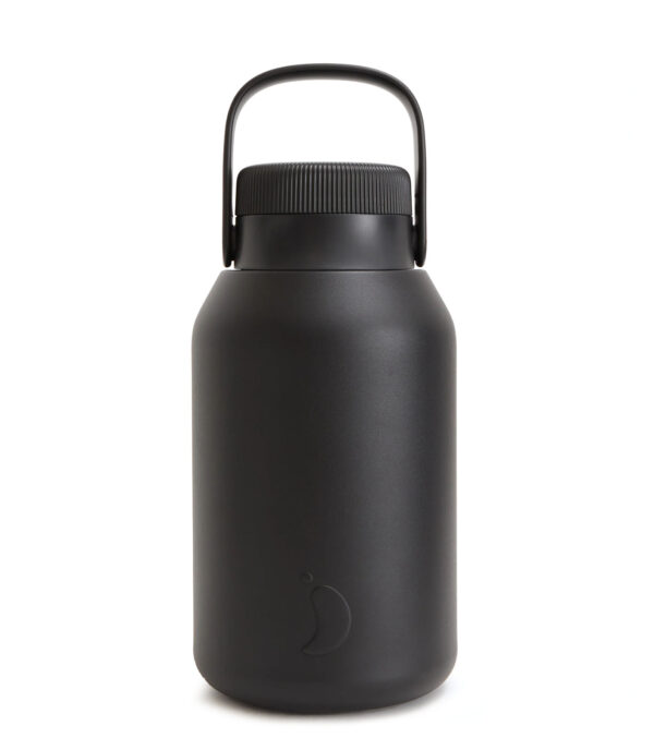 2 Liter Big Mouth Trinkflasche isoliert, abyss black