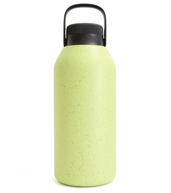 4 Liter Big Mouth Trinkflasche isoliert, limelite fleck