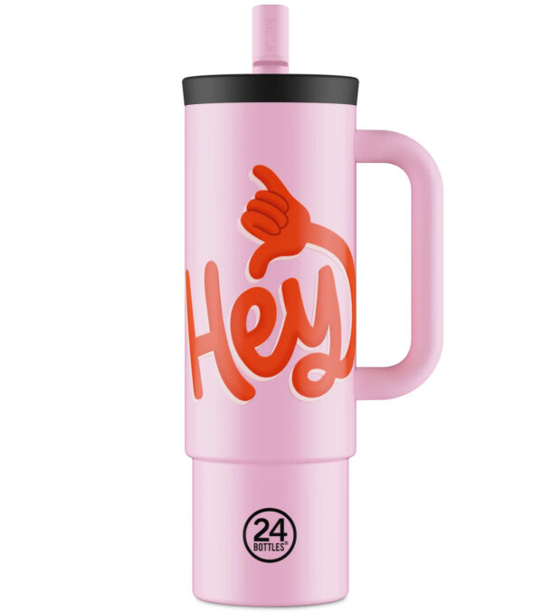 Straw Cup 800 ml, Hey! Pink