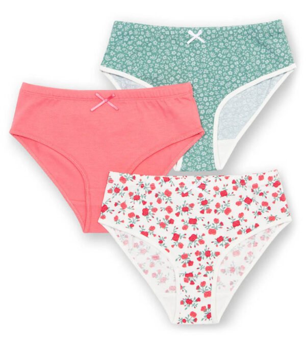 Mädchen Slips 3er-Pack, Rosey Posey