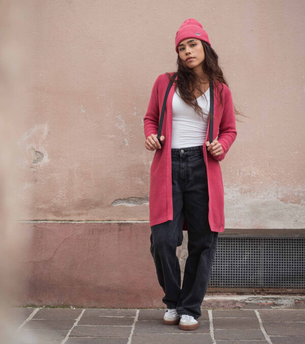 Long-Cardigan Alamo berry - Image 2