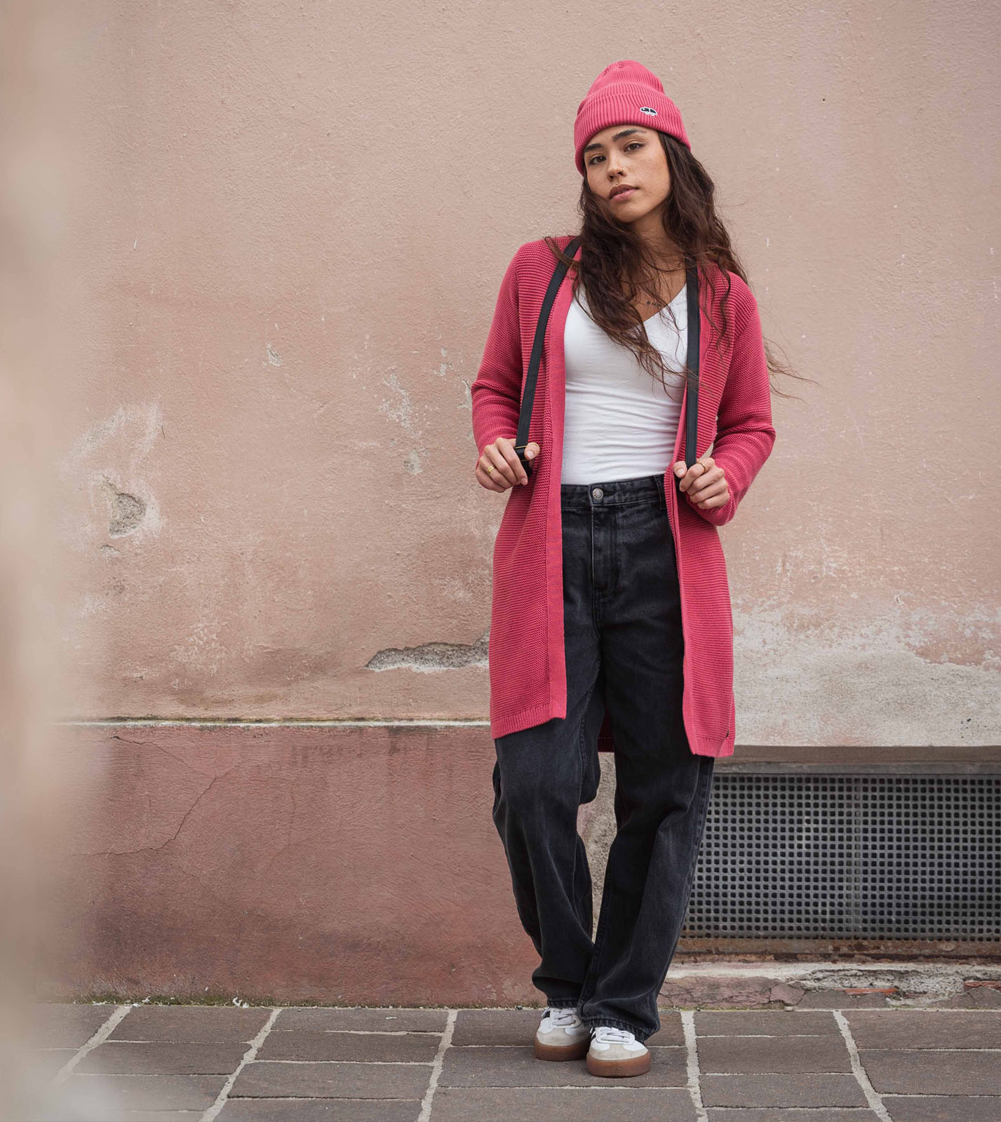 Long-Cardigan Alamo berry - Image 2