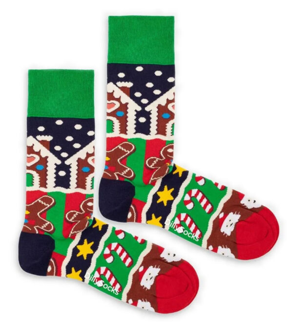 Frosty Gingerbread Socks