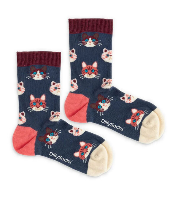 Lil Sky Kitten Kids Socks