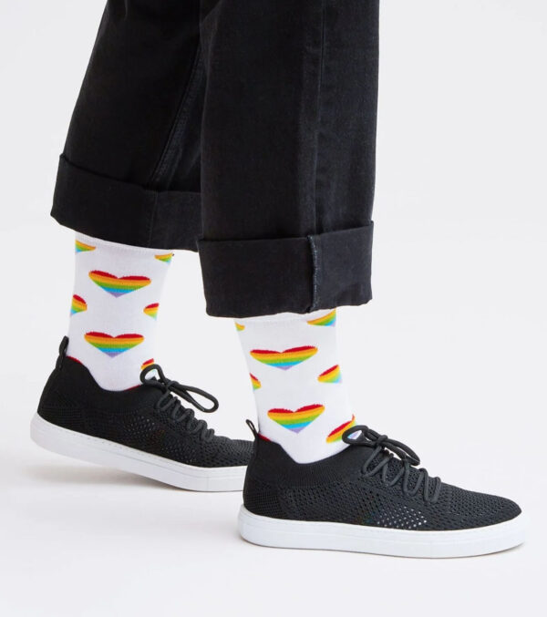 Rainbow Heart socks - Image 4