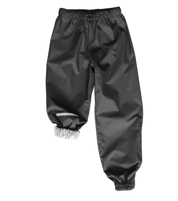 Grow-with-me Children‘s Rain Pants, Black - Image 2