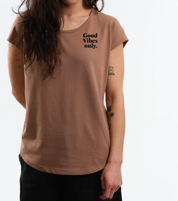 Shirt Asheville Good Vibes light brown - Image 3