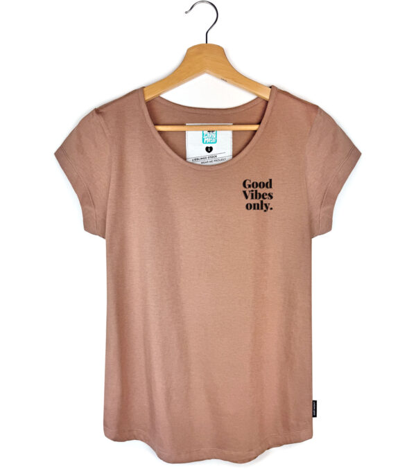 Shirt Asheville Good Vibes light brown