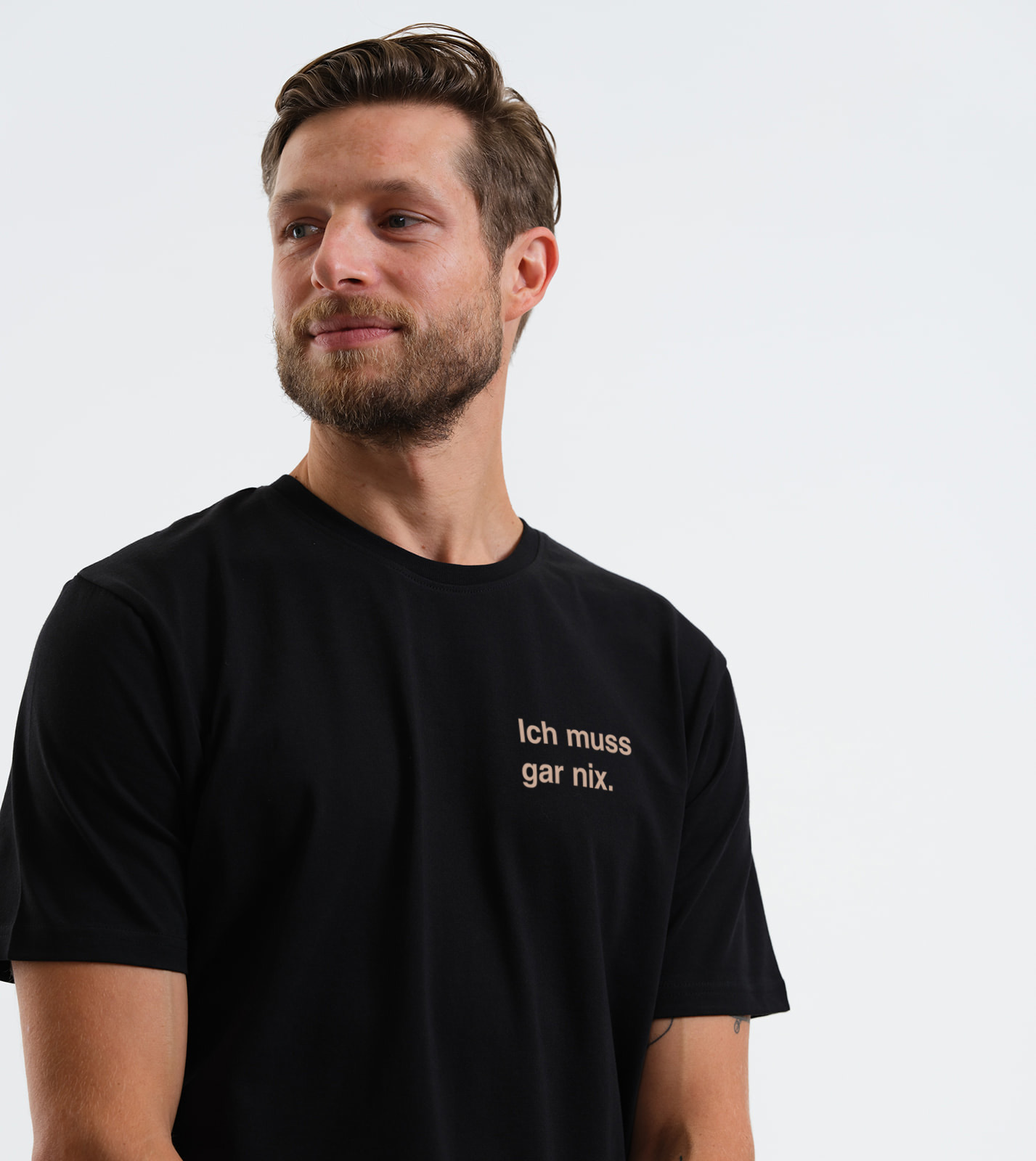 Shirt Ich muss gar nix. – Bild 3