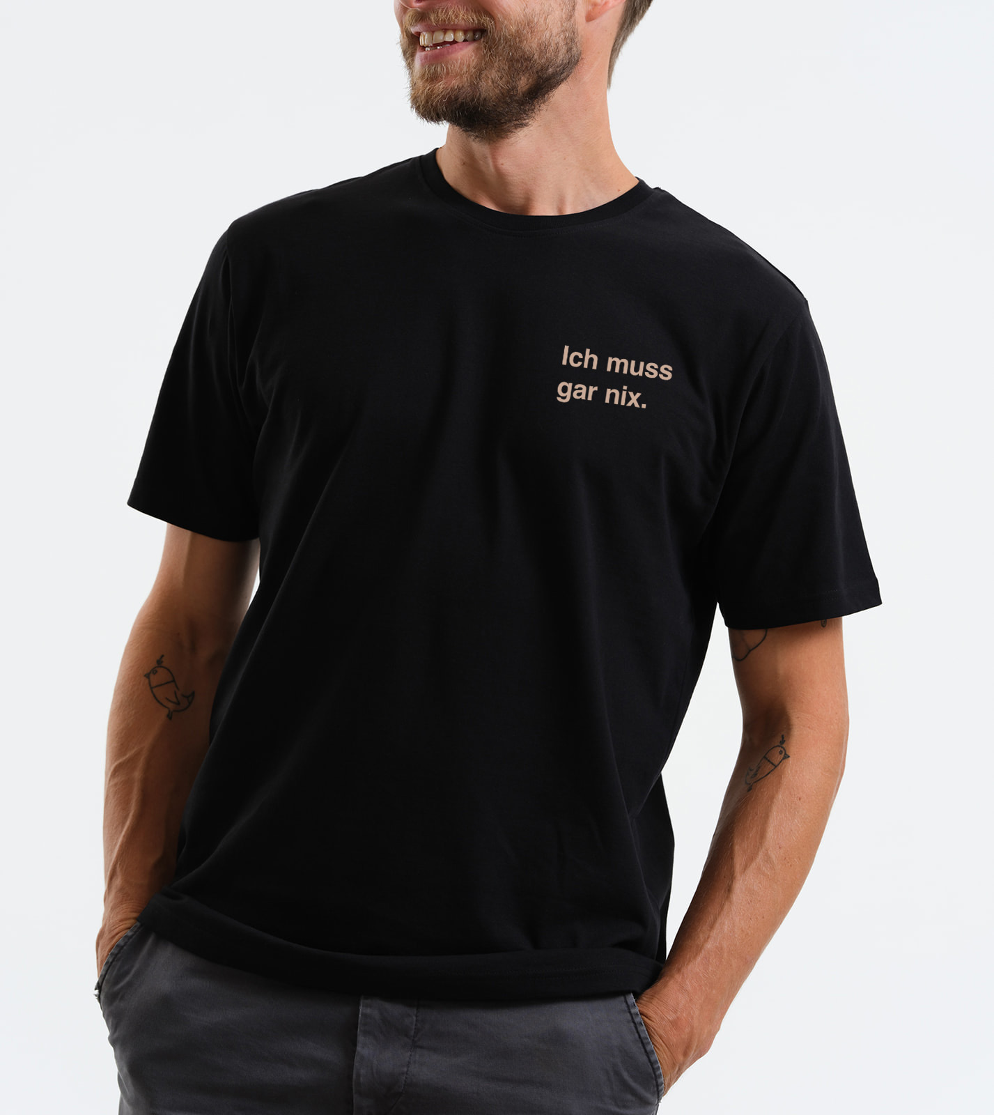 Shirt Ich muss gar nix. – Bild 4