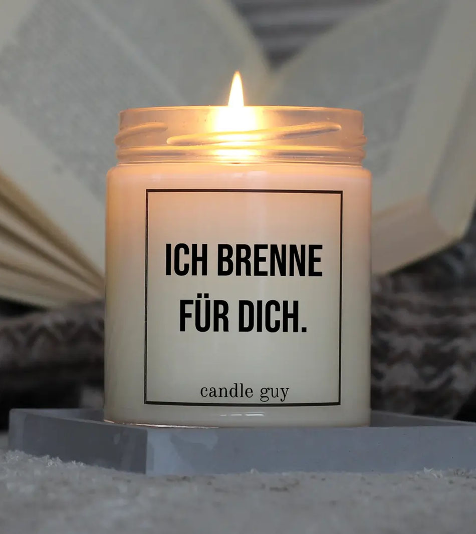 Scented Candle Ich brenne für dich. - Image 3