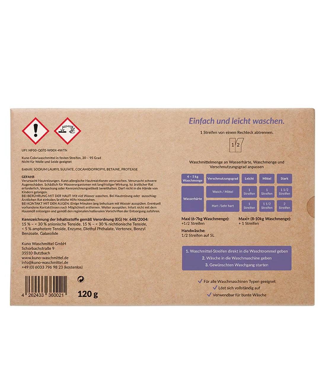 60er Color Waschmittelstreifen, Frühlingsfrisch – Bild 3