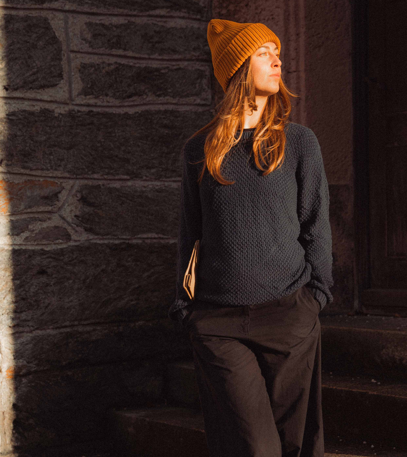 Knitted Pullover Lamona navy blue - Image 3