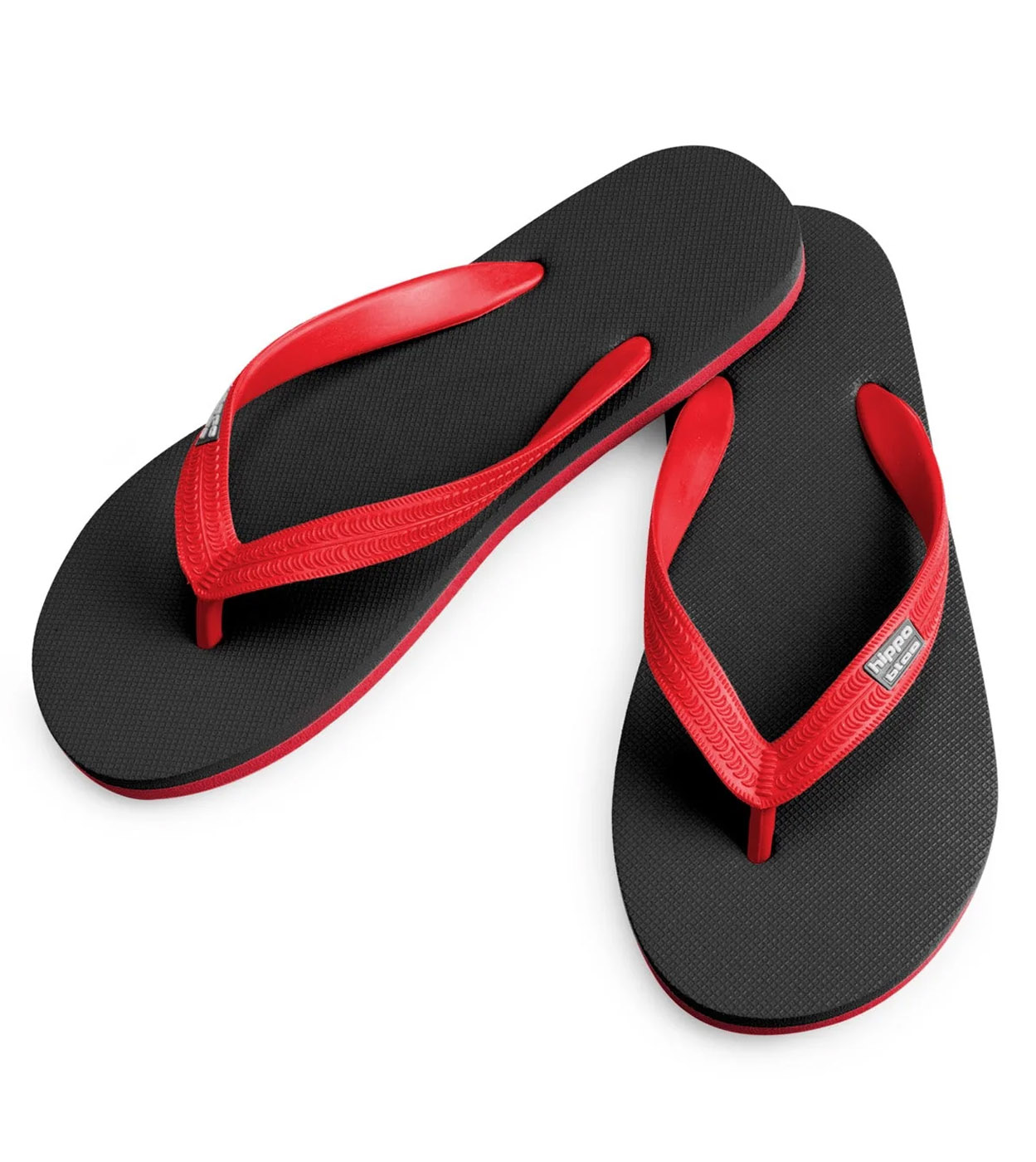 Hippobloo Flip Flops black-red