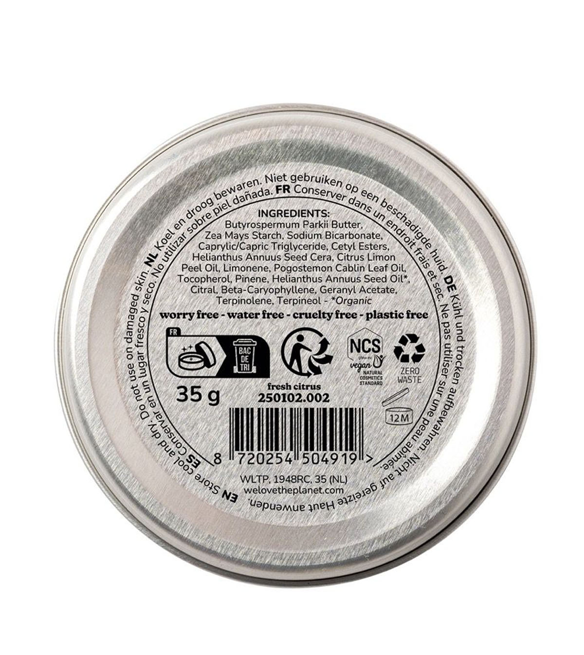Fresh Citrus Deodorant Cream, 35 g - Image 3