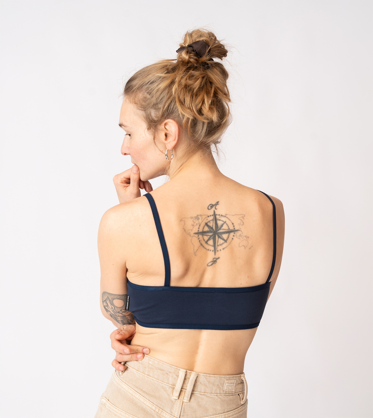 Organic Bandeau Bra navy blue - Image 6