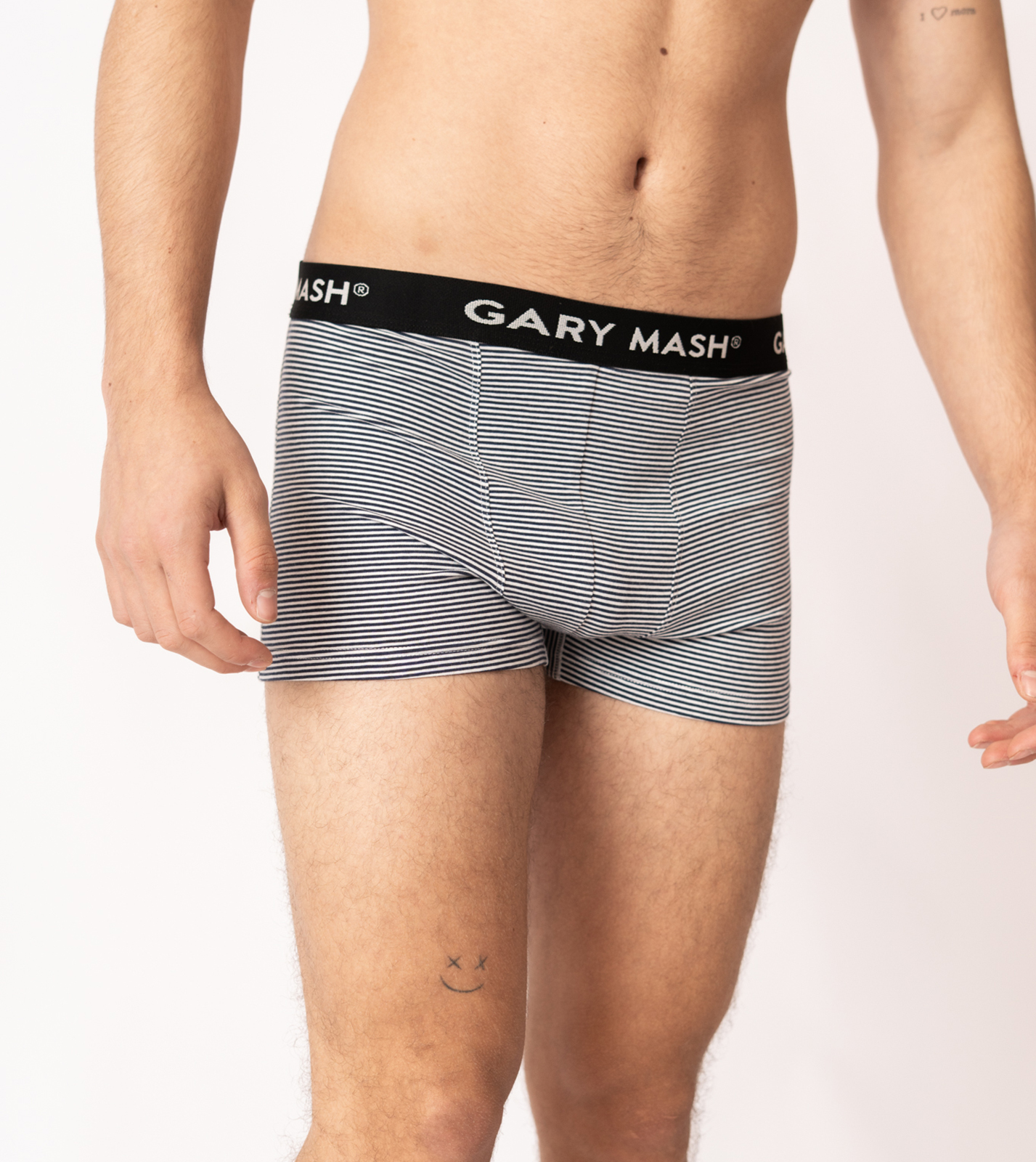 Organic Mens Boxer Briefs blue striped - Image 7