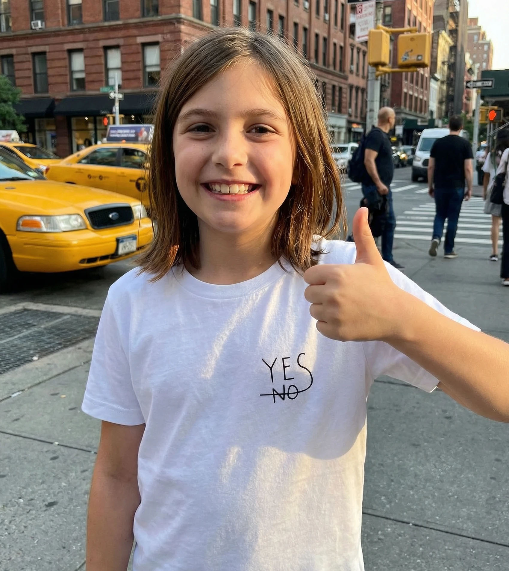 Kid's T-shirt Yes white - Image 2