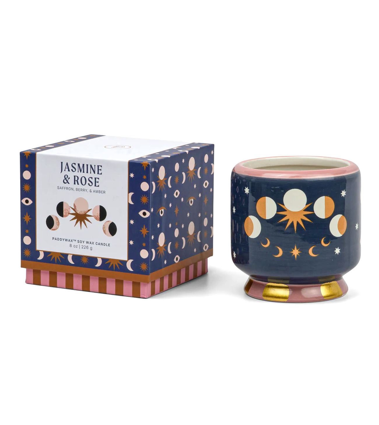 A Dopo Moon Phases Scented Candle, Jasmine & Rose