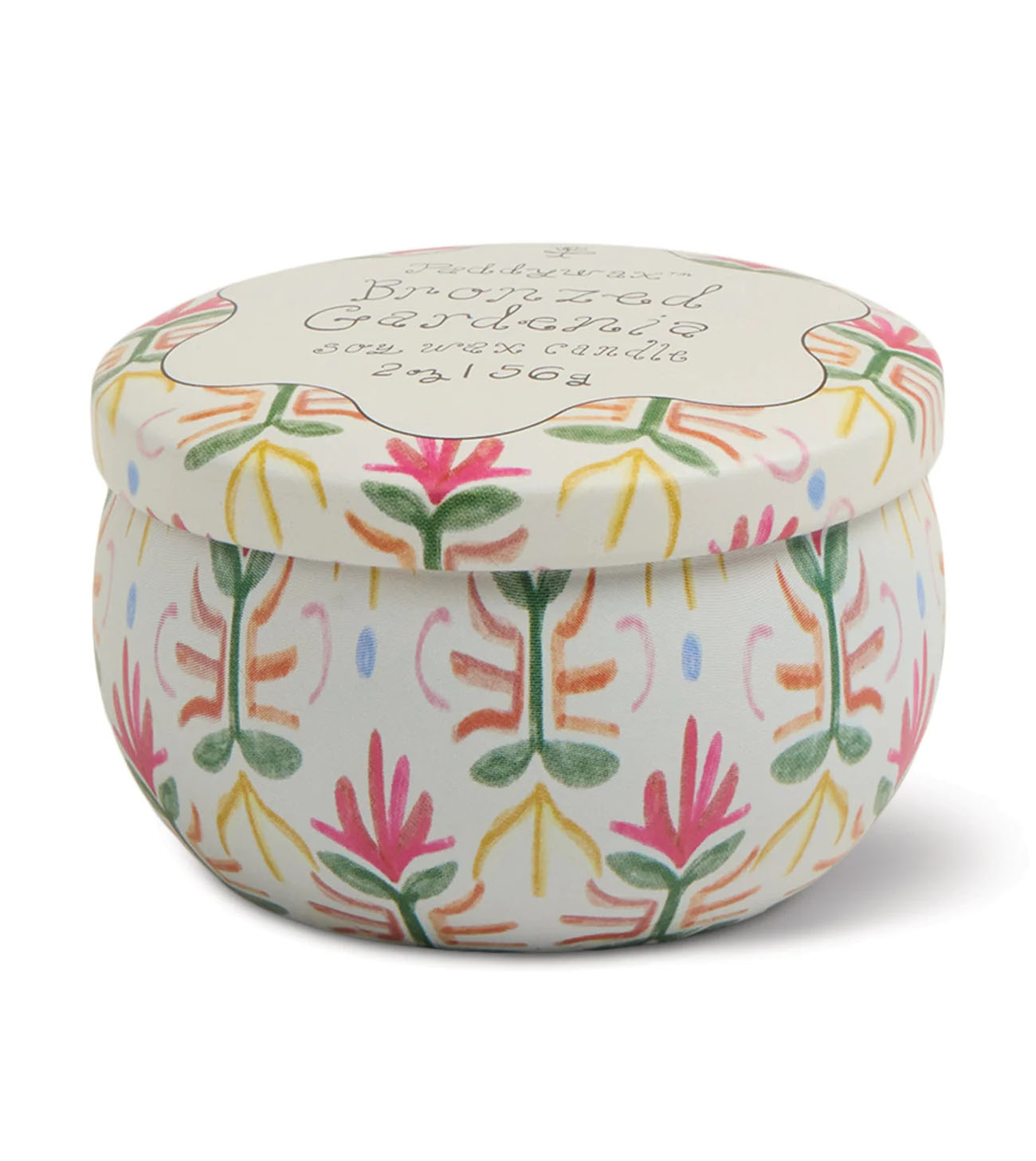 Tulip Printed Tin Candle - Bronzed Gardenia - Image 2