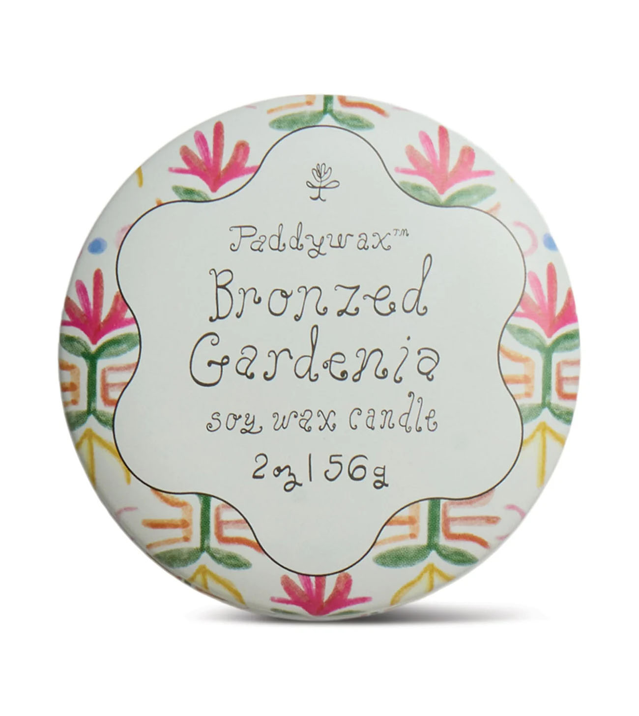 Tulip Printed Tin Candle - Bronzed Gardenia - Image 3