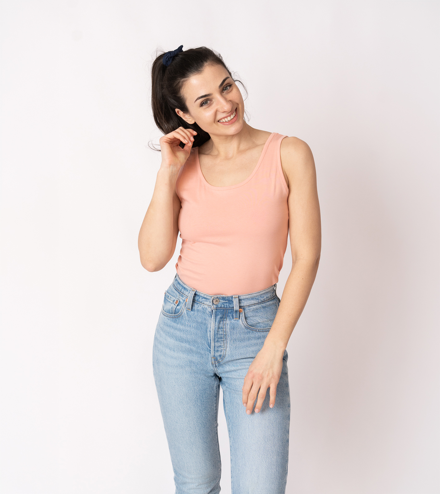 Jersey Top Rose in soft pink - Image 3