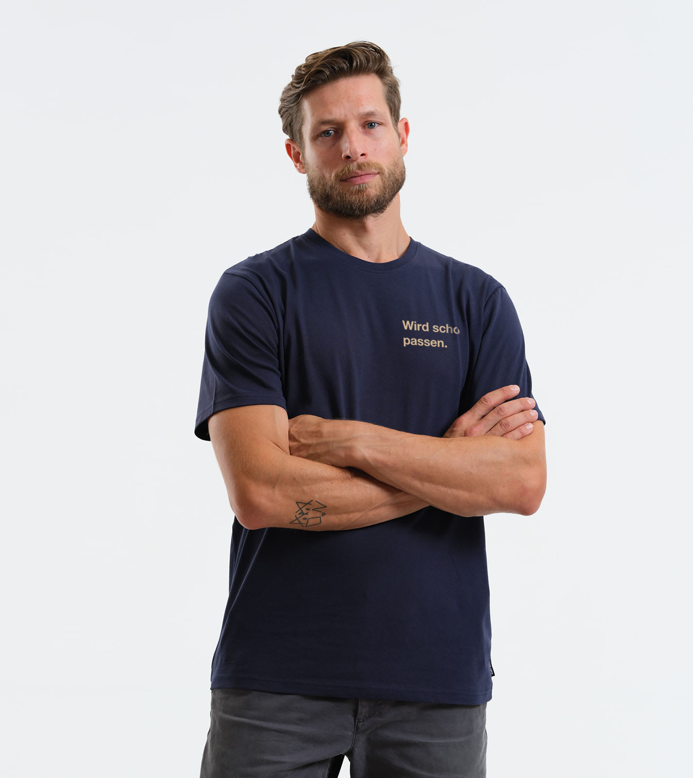 Shirt Wird scho passen. navy blue - Image 3