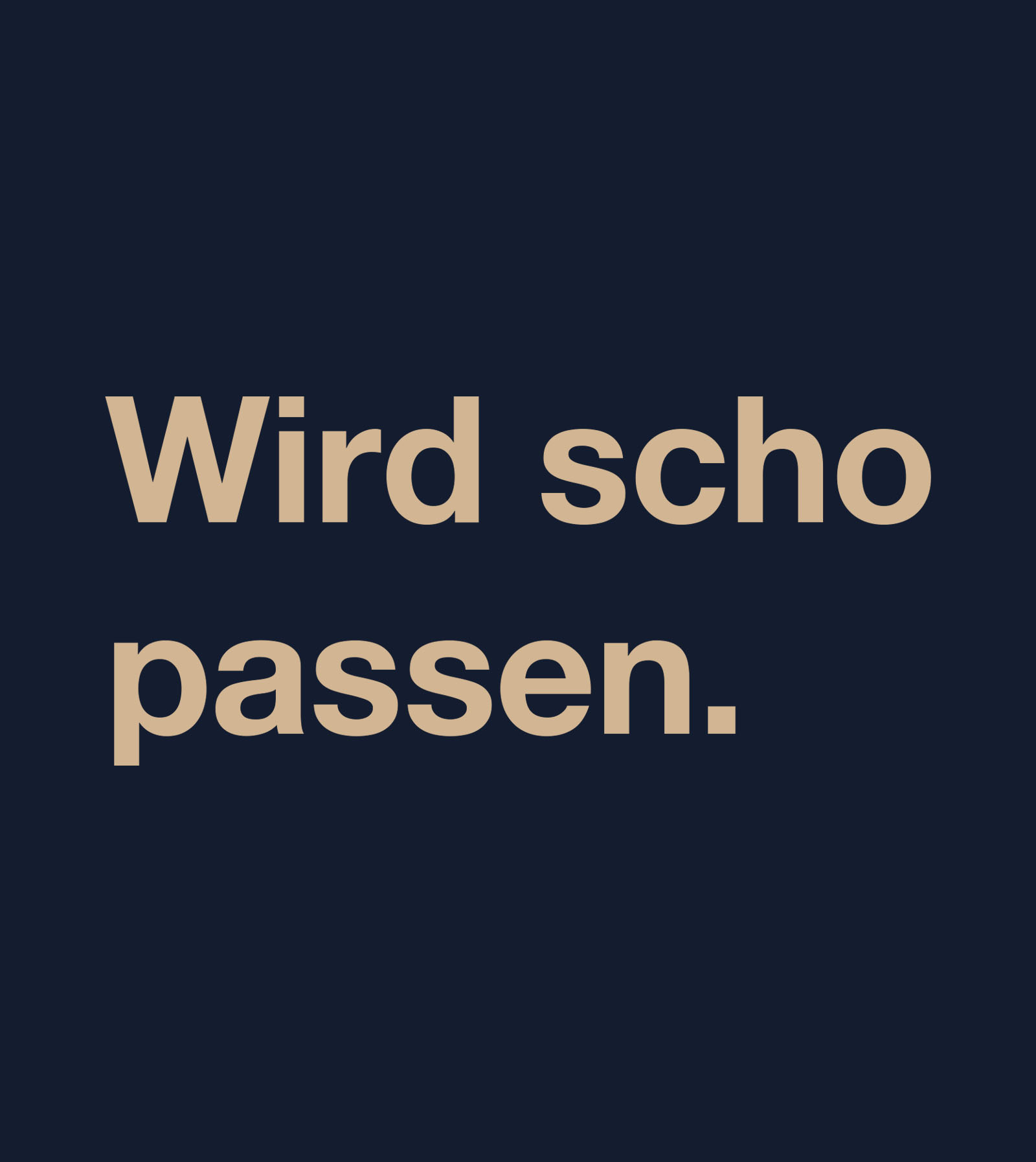 Shirt Wird scho passen. navy blue - Image 2
