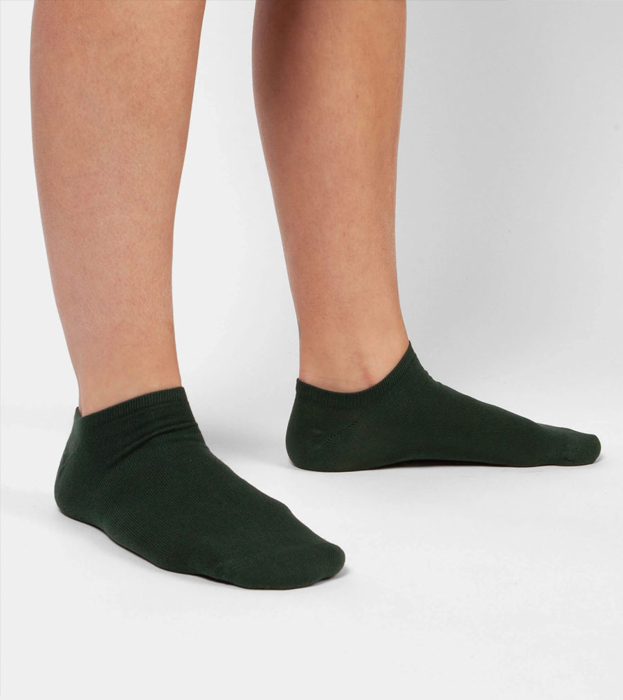3-pack Short Socks, olive green - Image 2