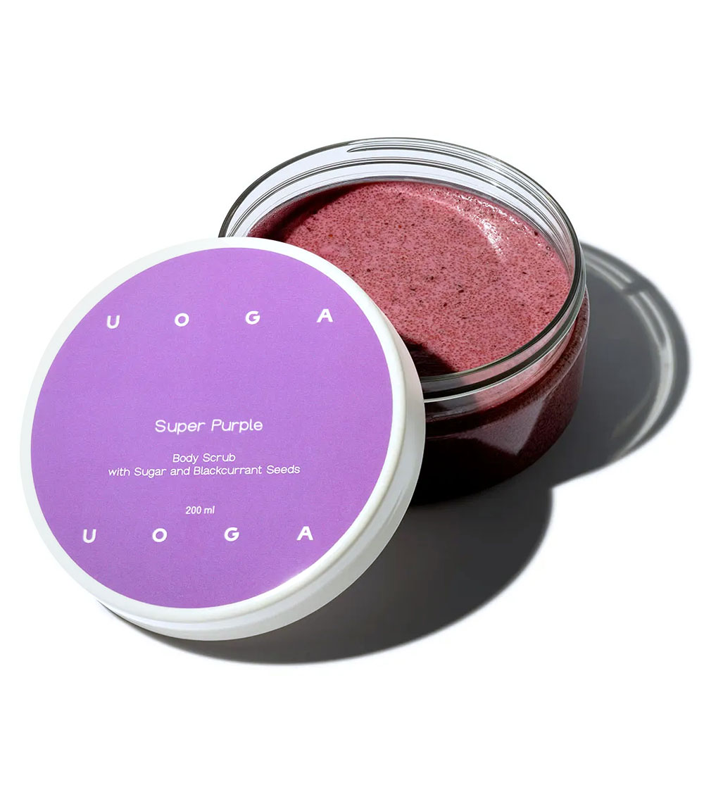 Körperpeeling Super Purple mit Johannisbeersamen, 200 ml