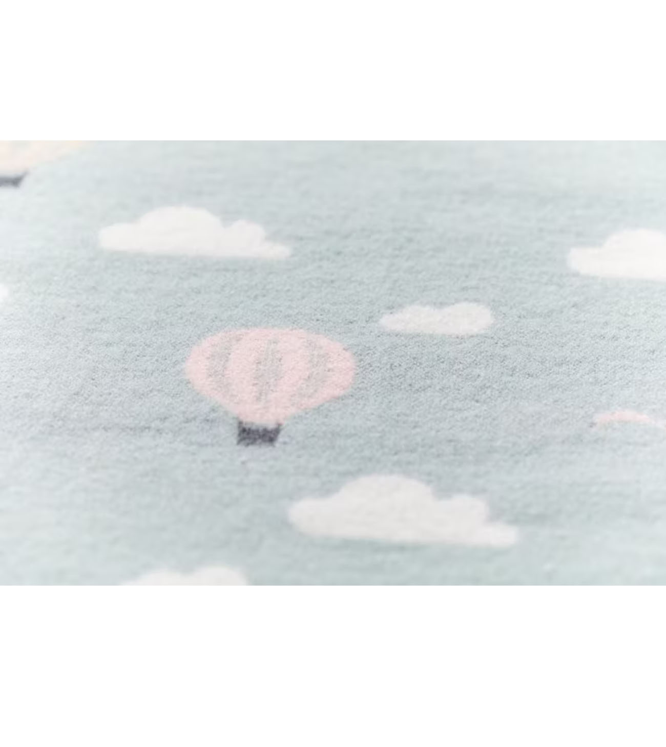 Baby and Kid's blanket 70 x 90 cm, Balloons light green - Image 3