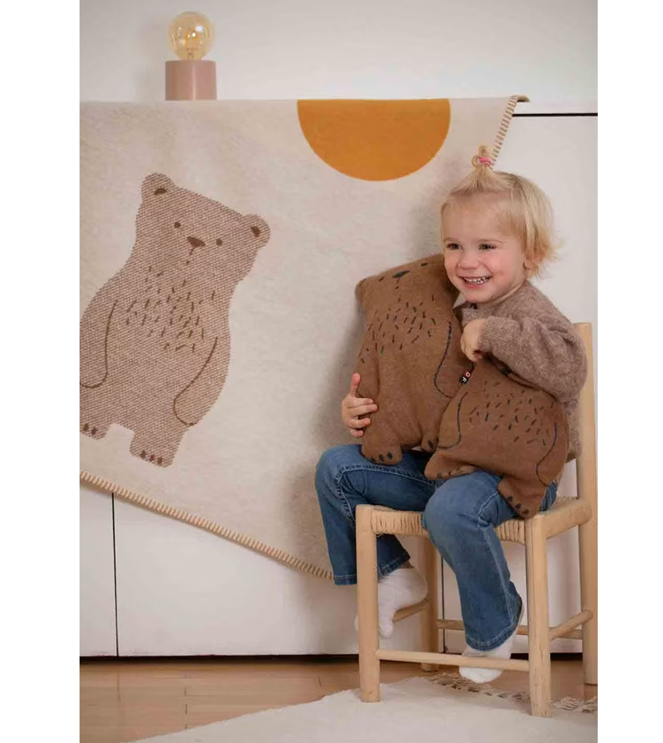 Stuffed Cushion "Bear", 22 x 40 cm - Image 3