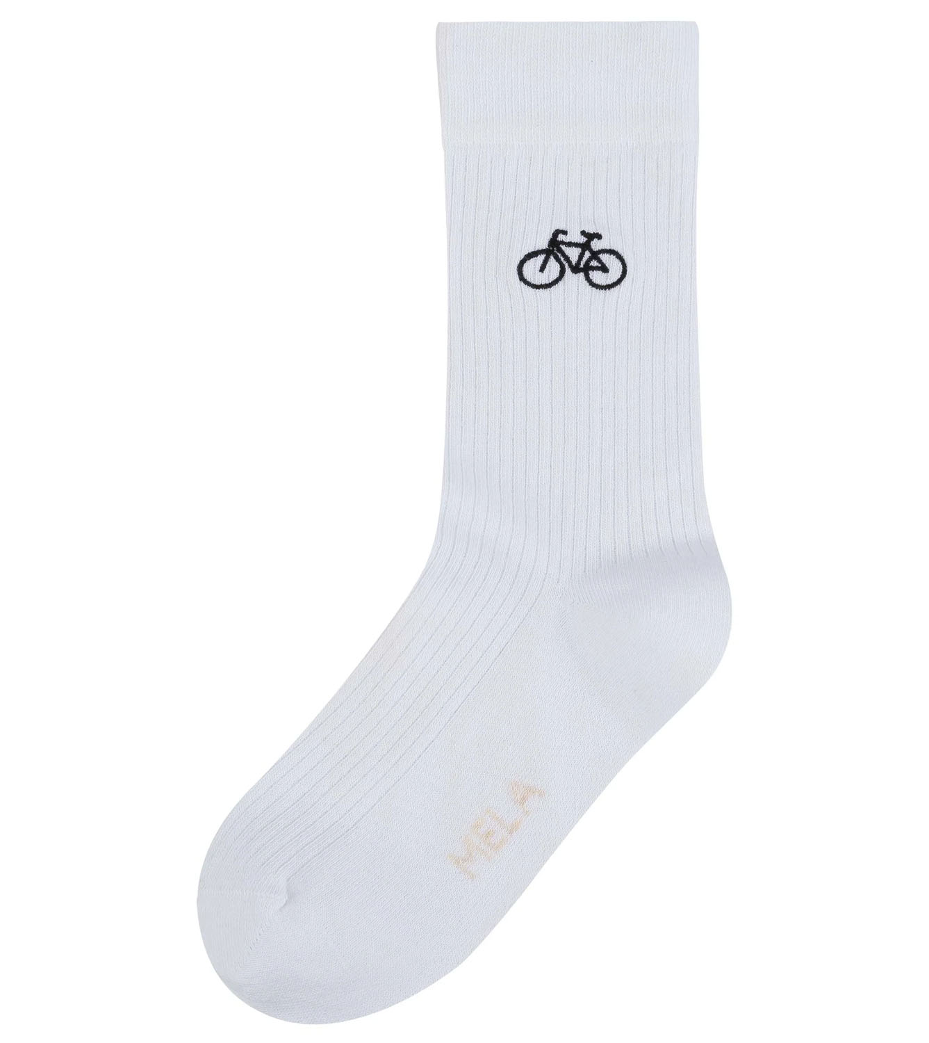 Ribbed socks with „Bike“ embroidery