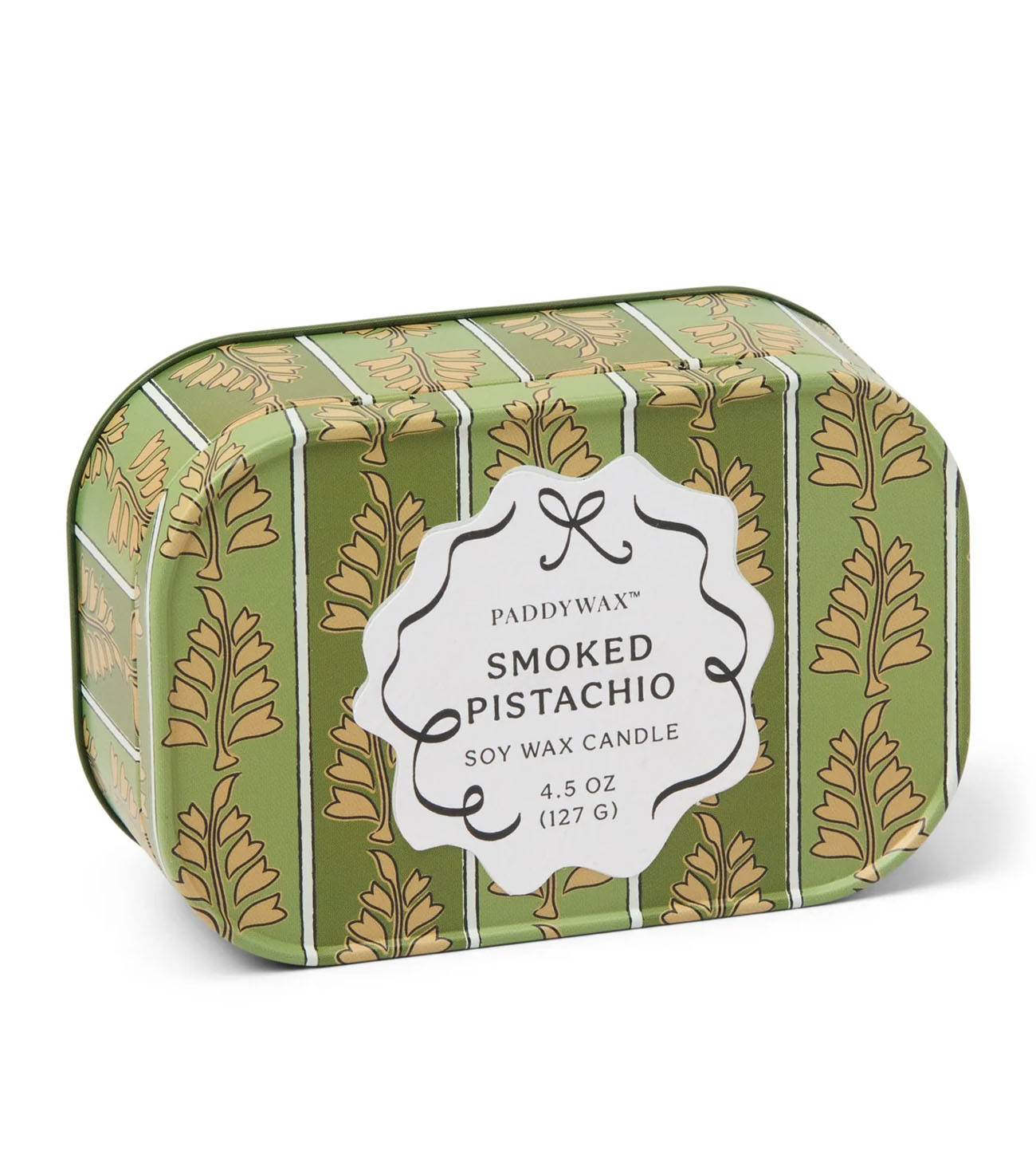 Chérie Scented Candle in a Tin, Smoked Pistachio