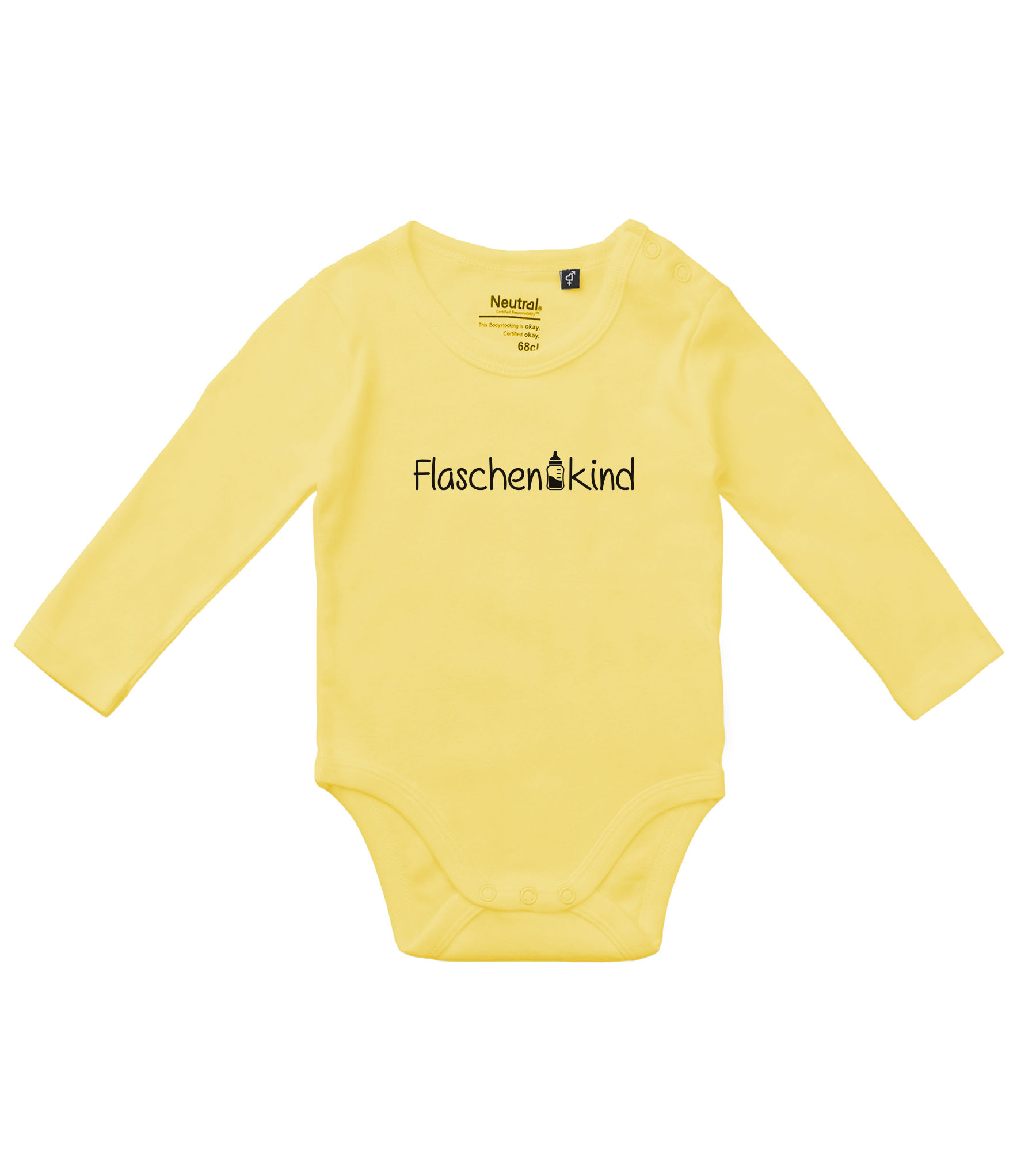 Baby Langarmbody Flaschenkind – Bild 3