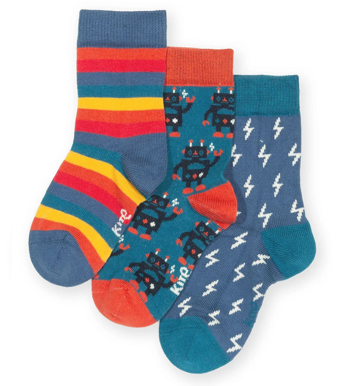 Colorful Socks 3-Pack, Rob The Bot